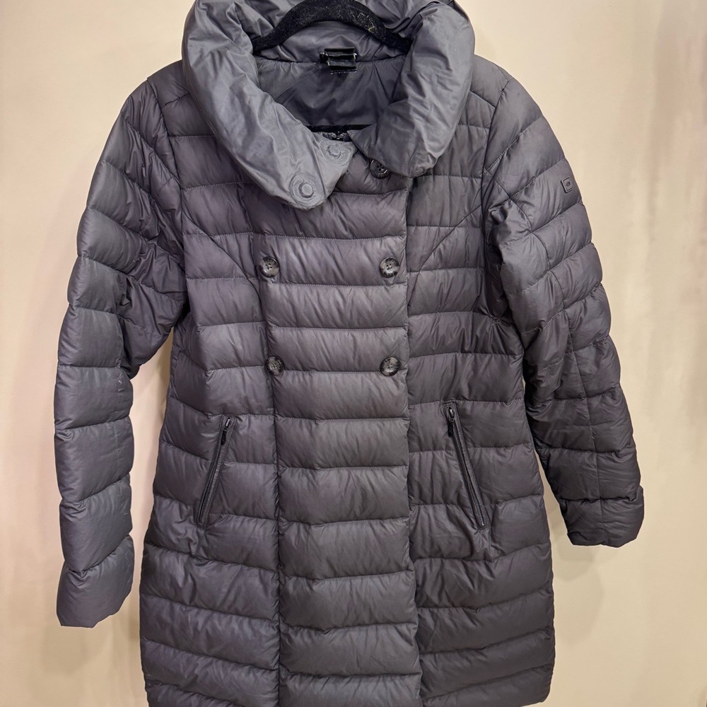 The North Face Metropolis 550 down Fill Parka Womens Jacket Heather grey